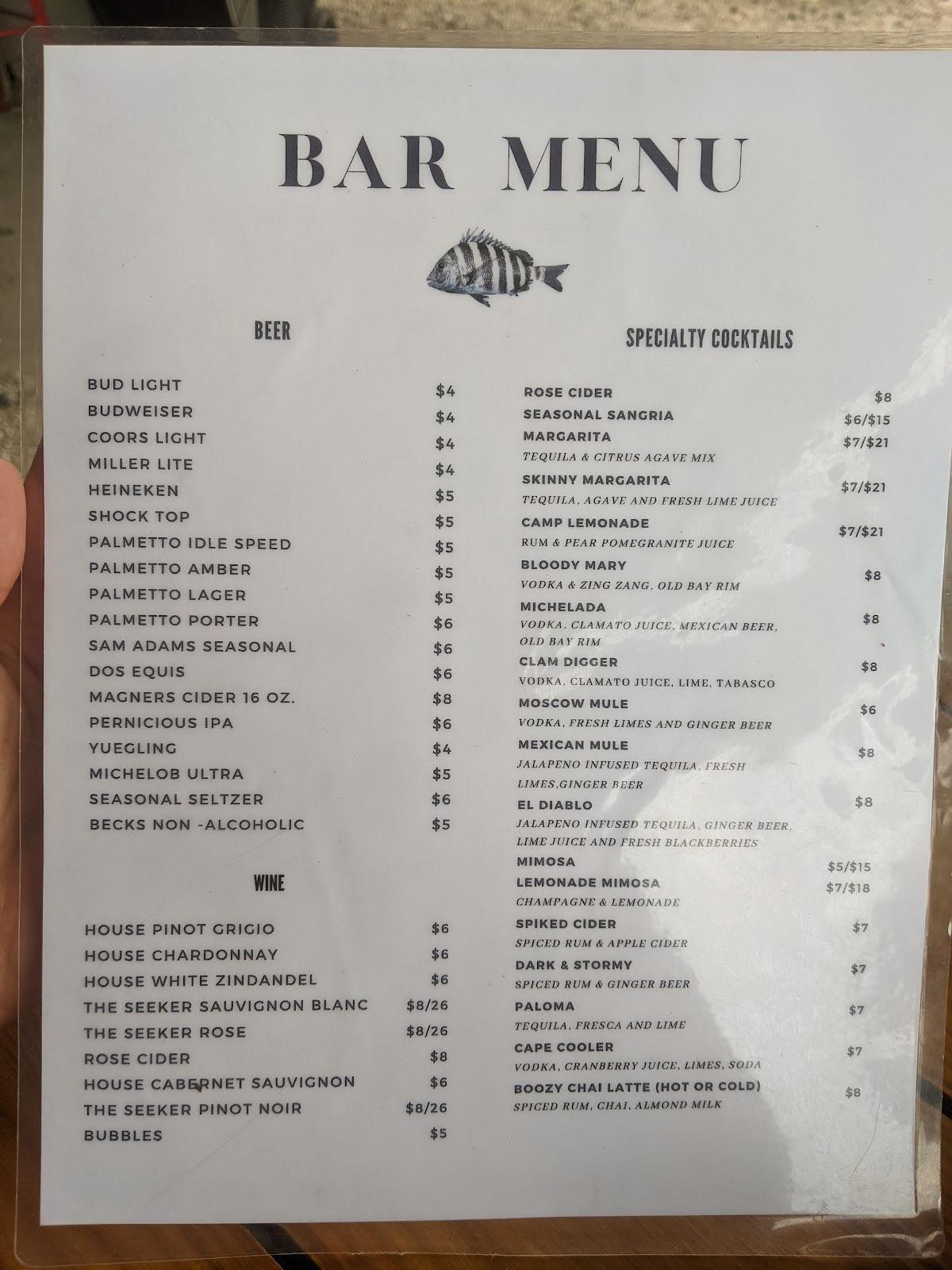 Menu At Low Country Fish Camp Restaurant Summerville   R230 Menu Low Country Fish Camp 