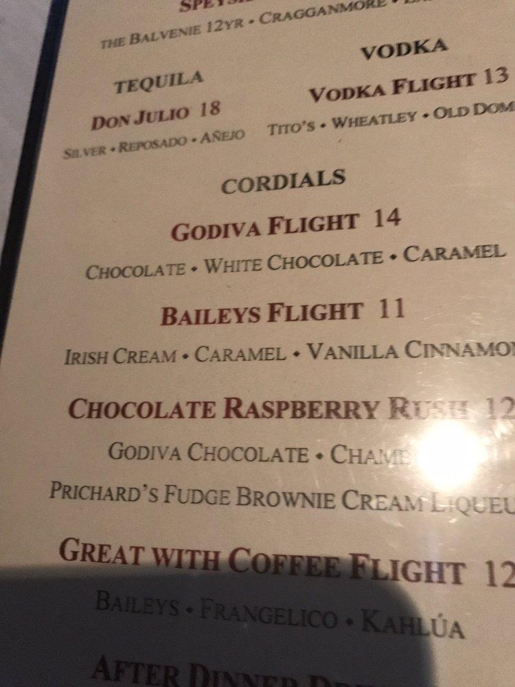 Menu at Flight Restaurant and Wine Bar, Memphis