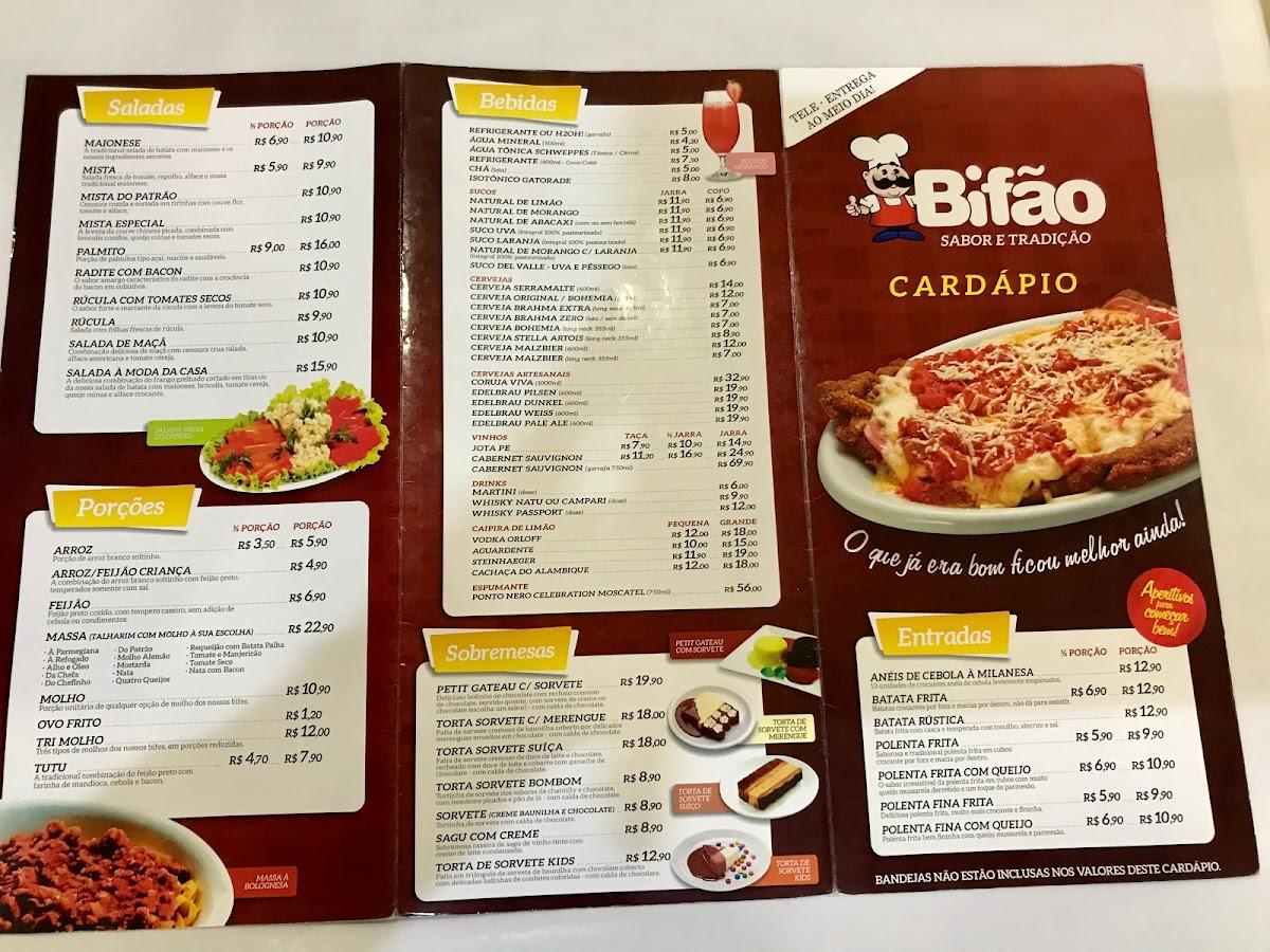 Menu em Restaurante O Bifão, Novo Hamburgo, Rua São Jacó