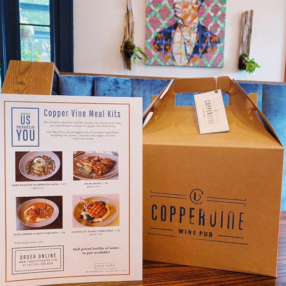 Carta del pub y bar Copper Vine, Nueva Orleans