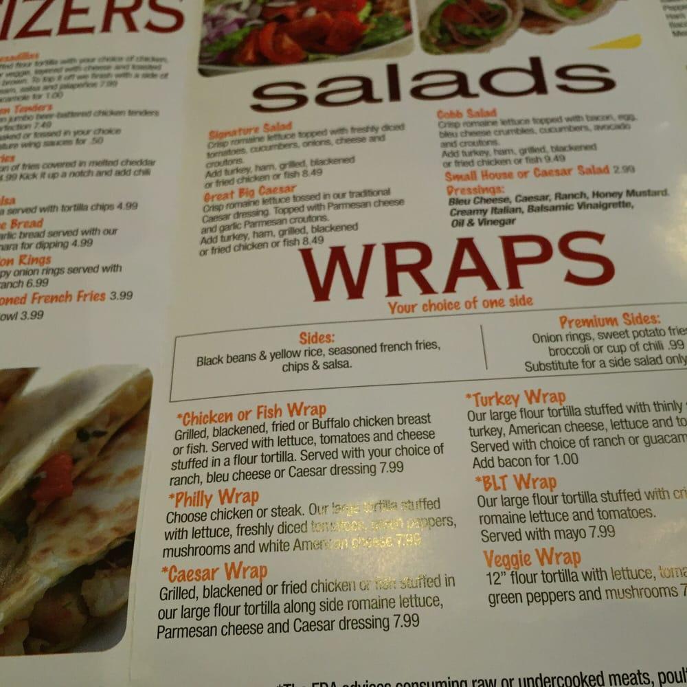 Menu at Chicago Pizza & Sports Grille pub & bar, Smyrna