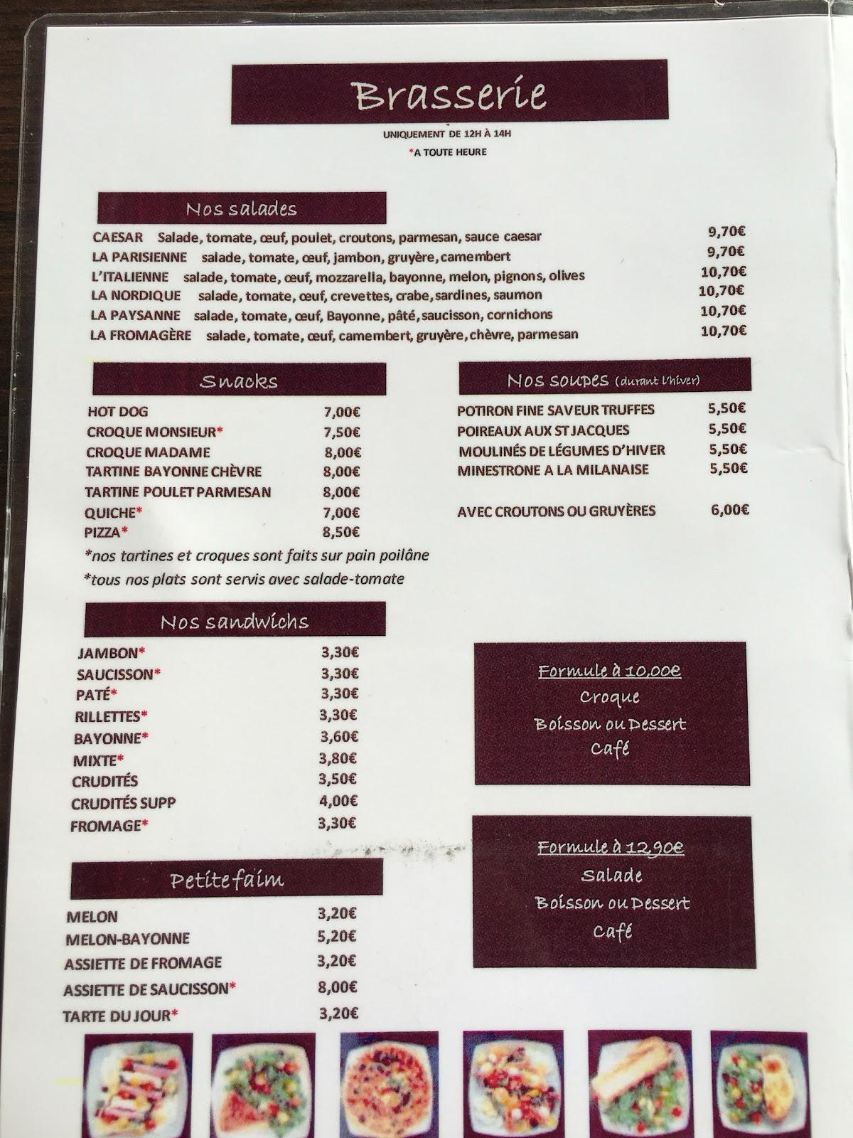 Menu at Café Plaisance, La GarenneColombes, 27 Rue de l'Aigle
