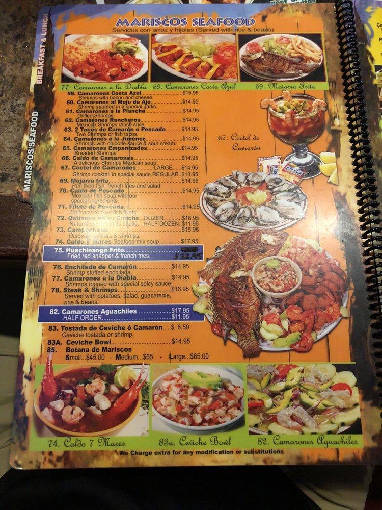 Menu at Casa Jimenez Mexican Restaurant, Murrieta, California Oaks Rd