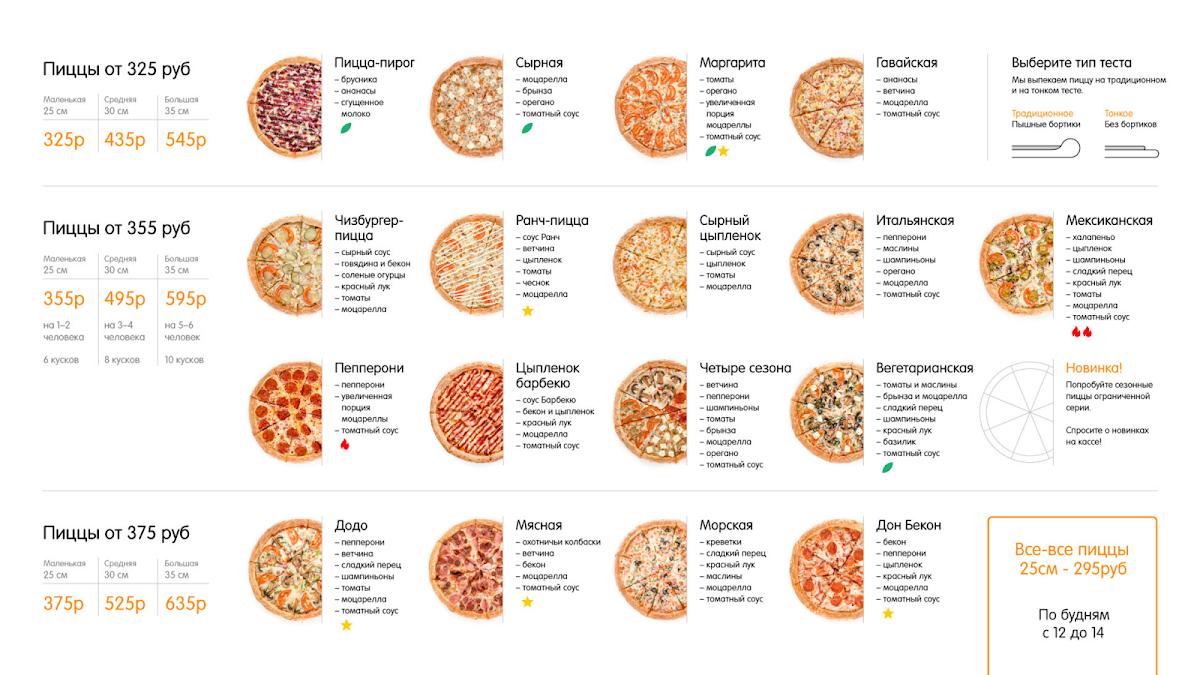 Додо пицца сколько грамм. Меню пицца. Додо пицца меню. Додо пицца Хабаровск меню. Додо пицца меню 2023.