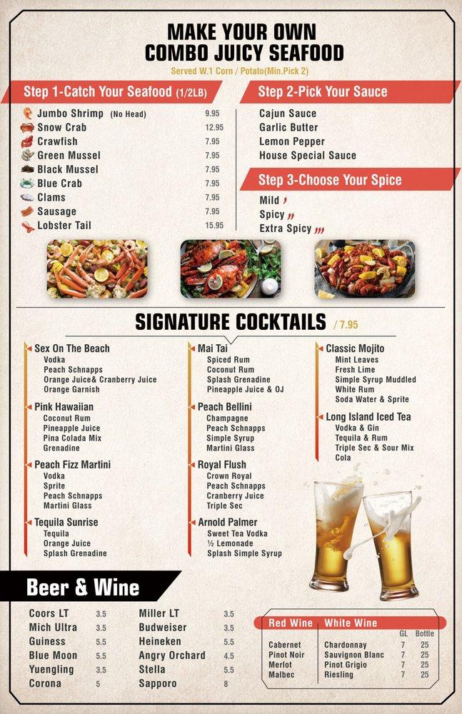 Menu at Carolina Crab House pub & bar, Wilmington