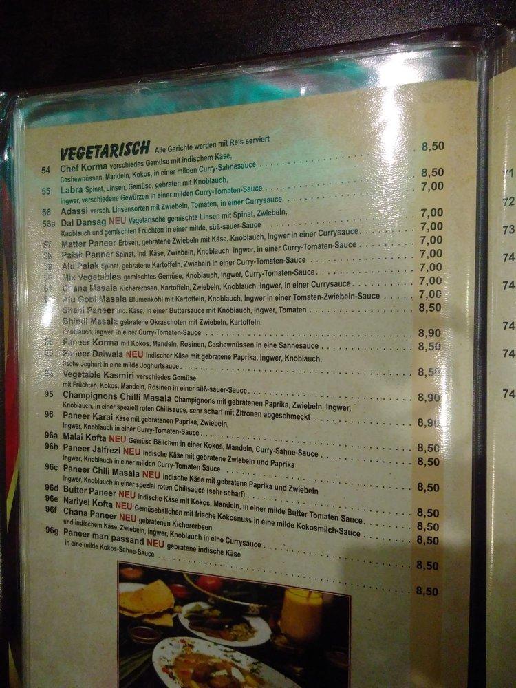Speisekarte von Indian Curry Basmati House restaurant, Köln