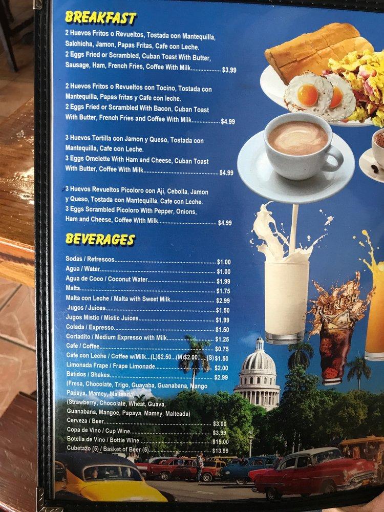 Menu at A Mi Manera Restaurant, Cape Coral