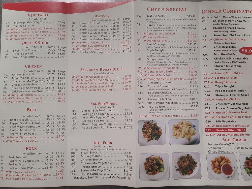 Menu At Great Wall Chinese Restaurant Alexandria