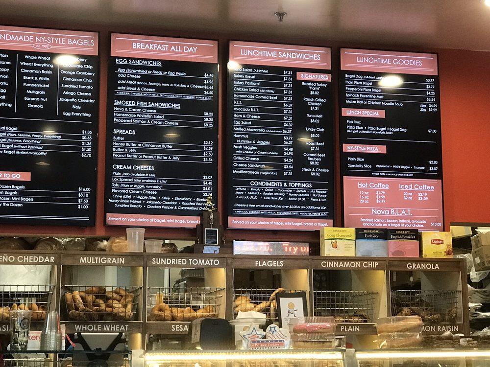 Menu at Bethesda Bagels restaurant, Bethesda, Bethesda Ave