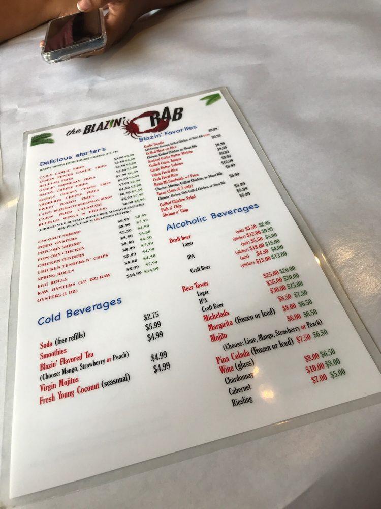 Menu at The Blazin Claw Redlands pub & bar, Redlands