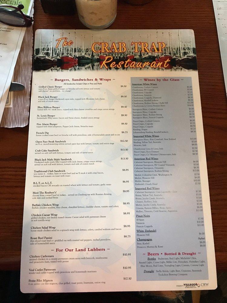 Menu at Crabby Jack's pub & bar, Somers Point