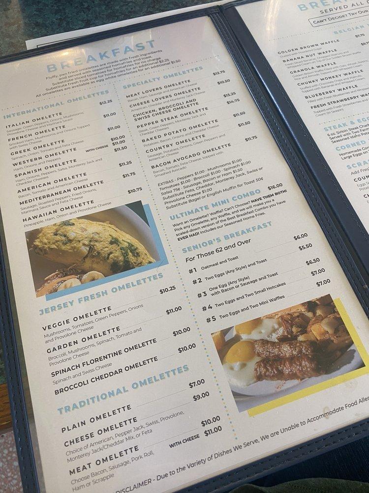 Menu at Augie's Omelette & Waffle restaurant, Ocean City, 709 E 9th St
