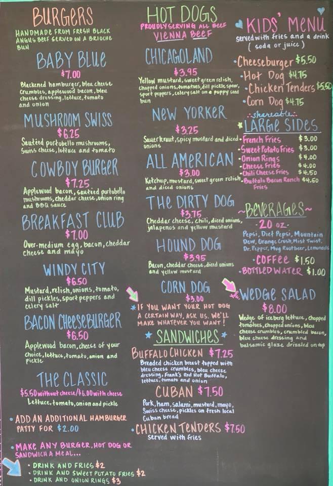 Menu at Dairy Rich restaurant, Palm Harbor