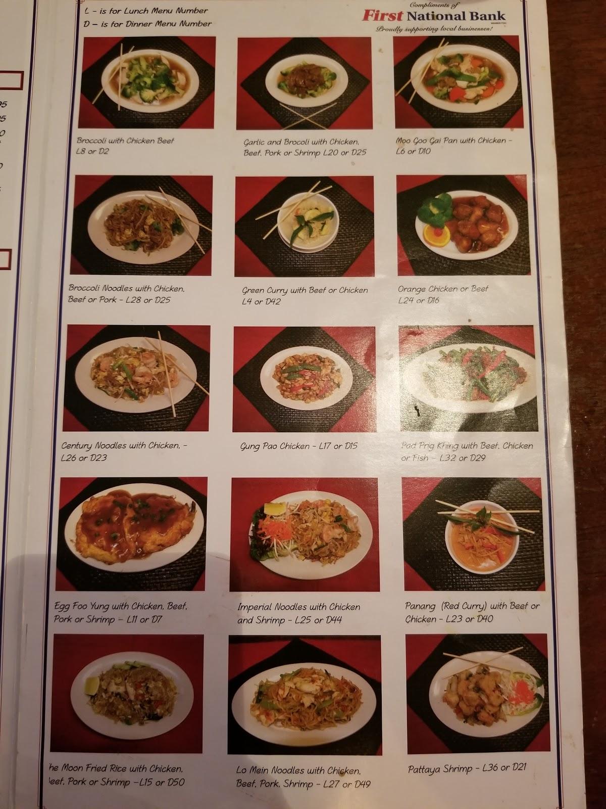 Menu at Golden Moon Restaurant, Weatherford