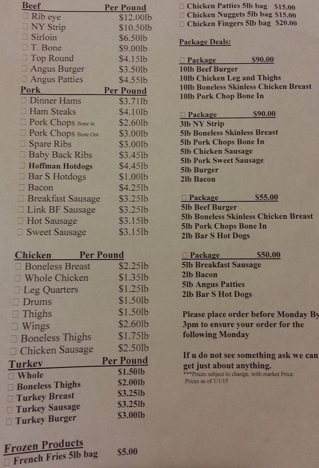 Carta de Clark & Sons Poultry, Edmeston