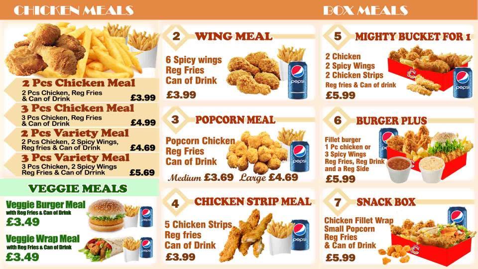 Menu at NewChickenland restaurant, London