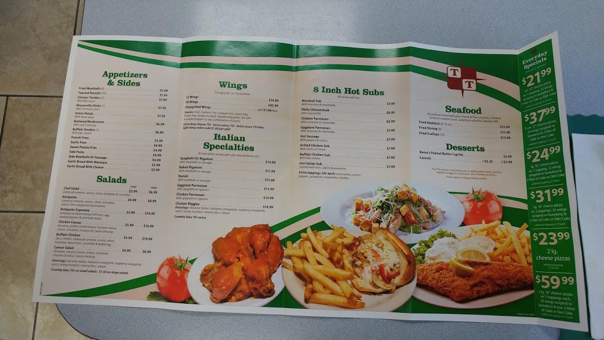 Menu at Twin Trees Baldwinsville pizzeria, Baldwinsville