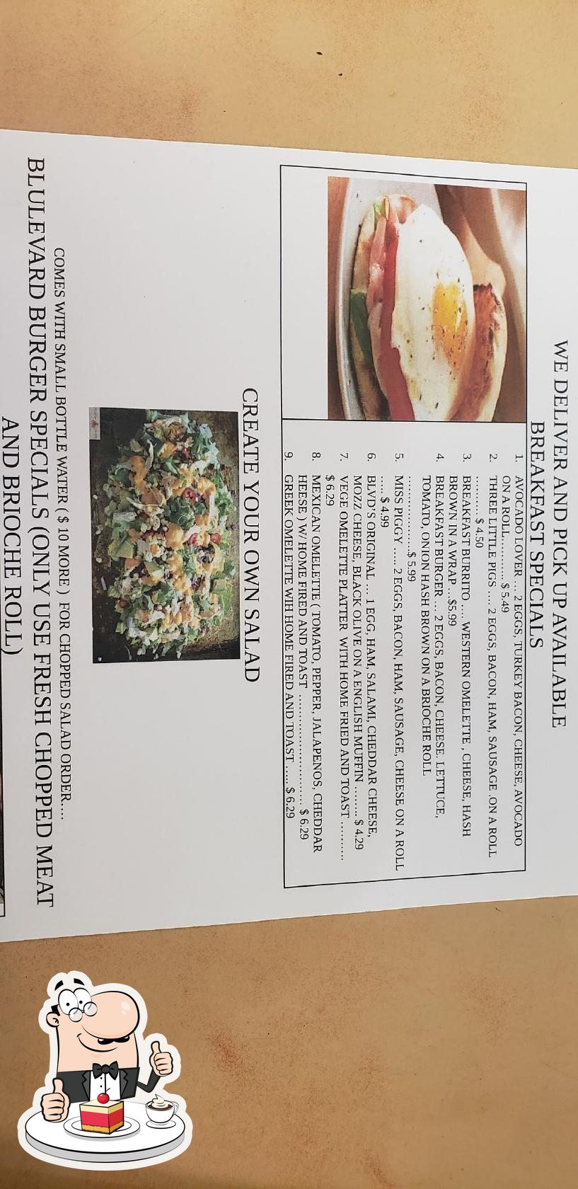 Boulevard Deli in Farmingdale Restaurant menu and reviews
