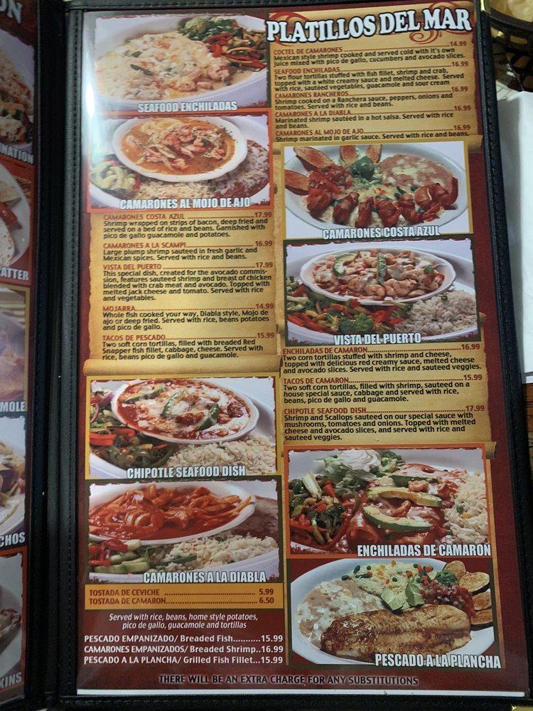 Menu at El Patio Mexican Grill restaurant, Bakersfield, Stockdale Hwy