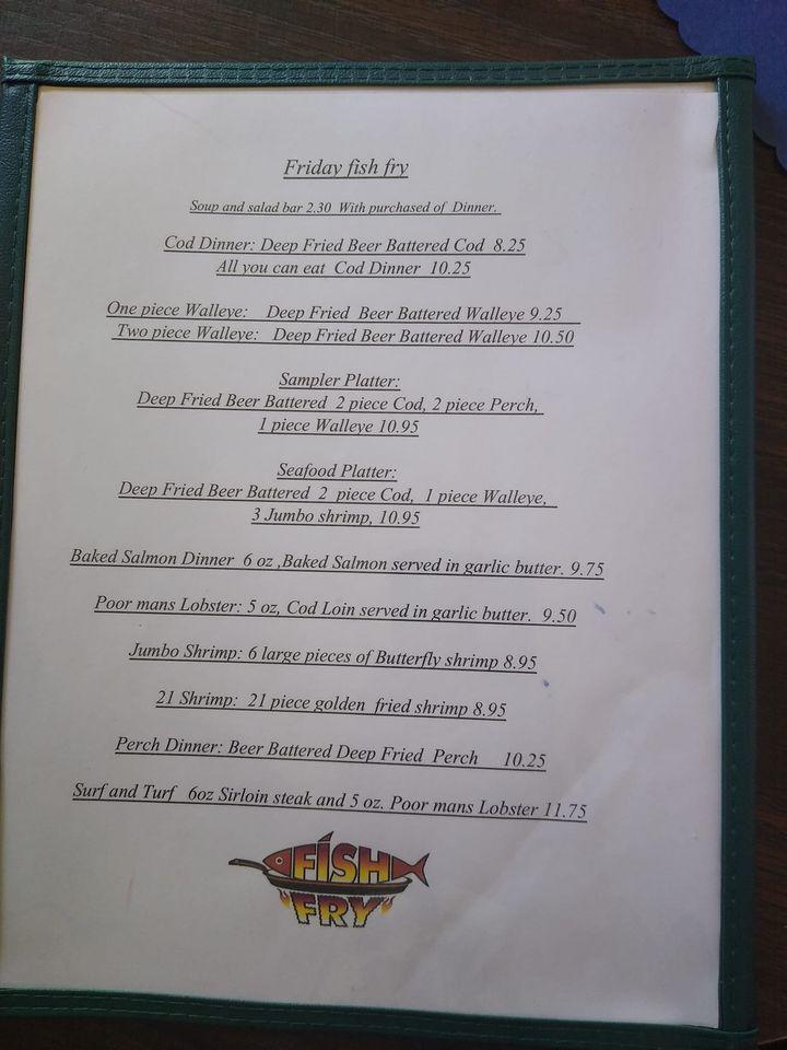 Menu at Village Lantern Restaurant, Cecil