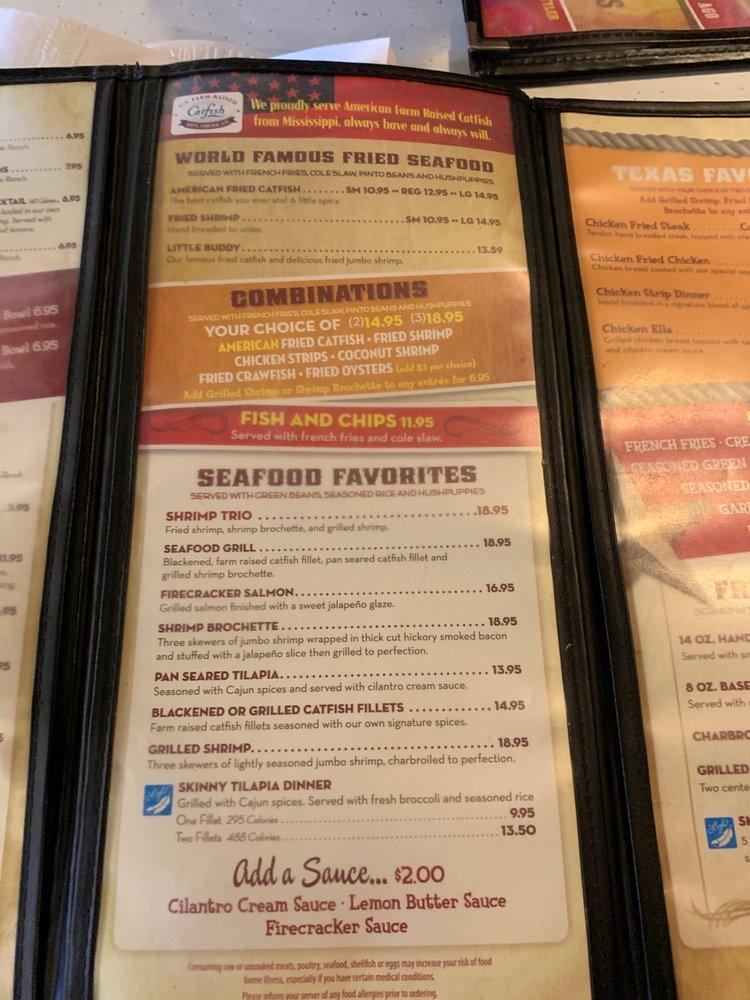 Menu at Clear Springs Restaurant, New Braunfels, TX46
