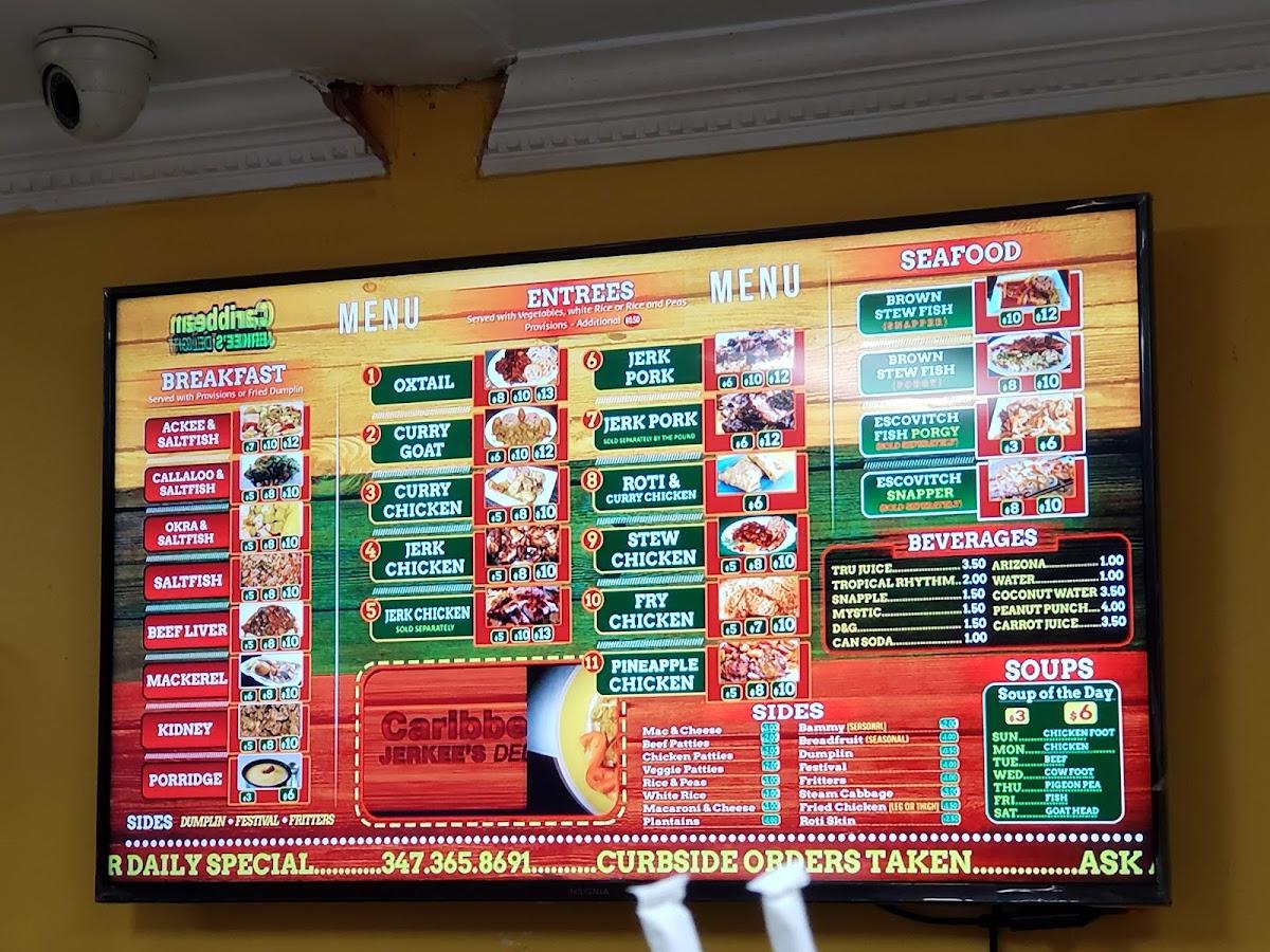 Caribbean Jerkee's Delight Restaurant, 932 Utica Ave in New York City