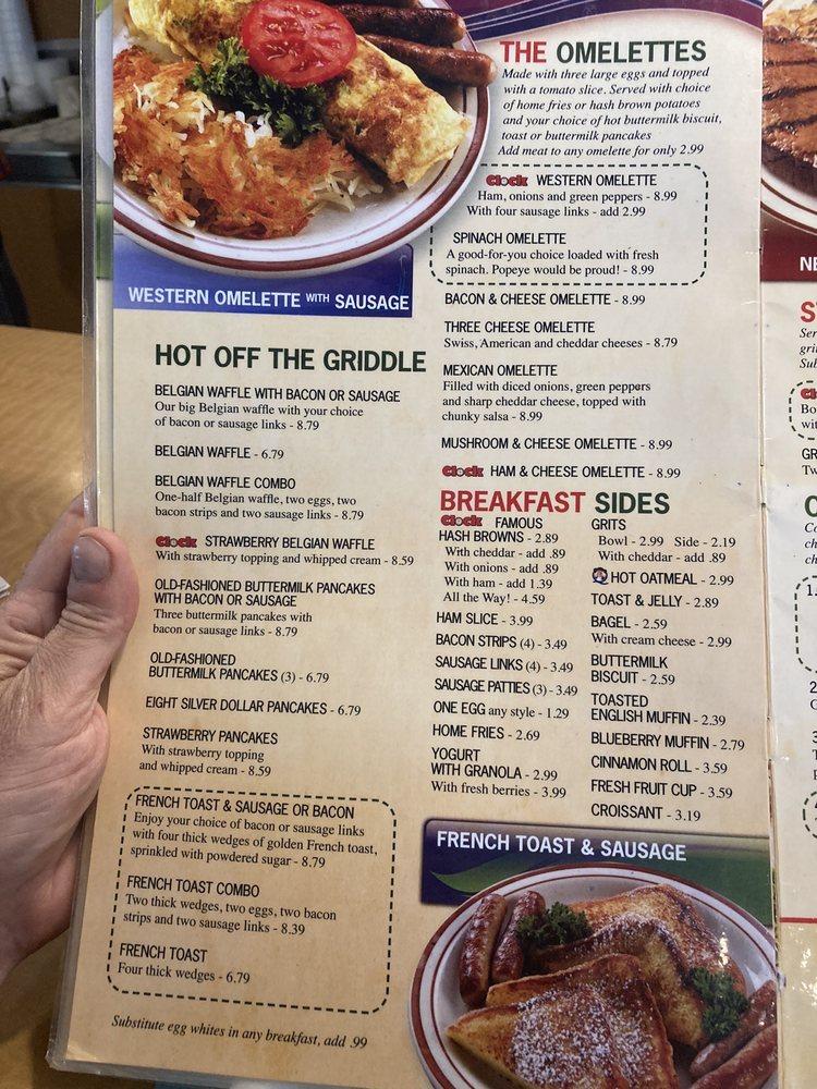 Menu at Clock Restaurant, Gainesville