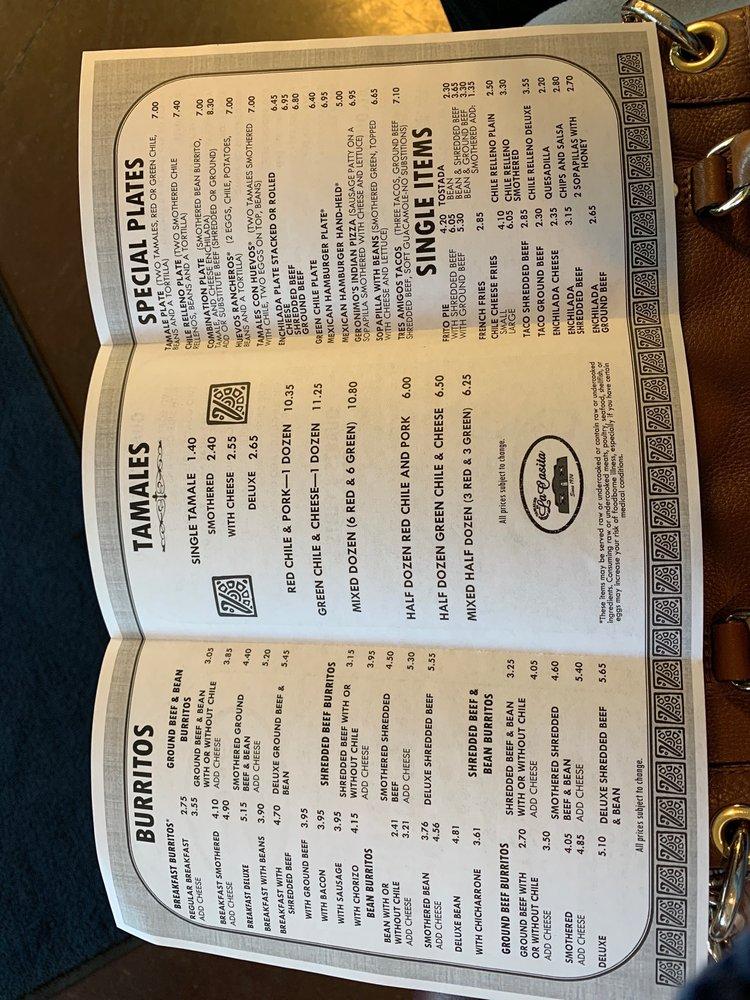 Menu at Tamales By La Casita restaurant, Denver, Tejon St
