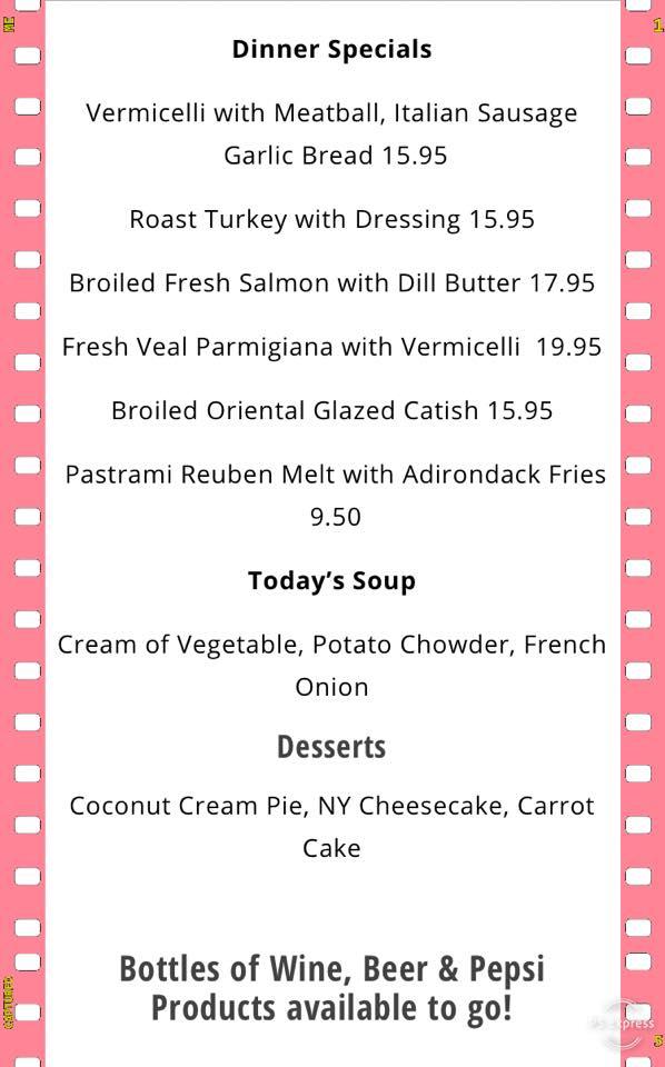 Menu at The Peppermill Family Restaurant, South Glens Falls
