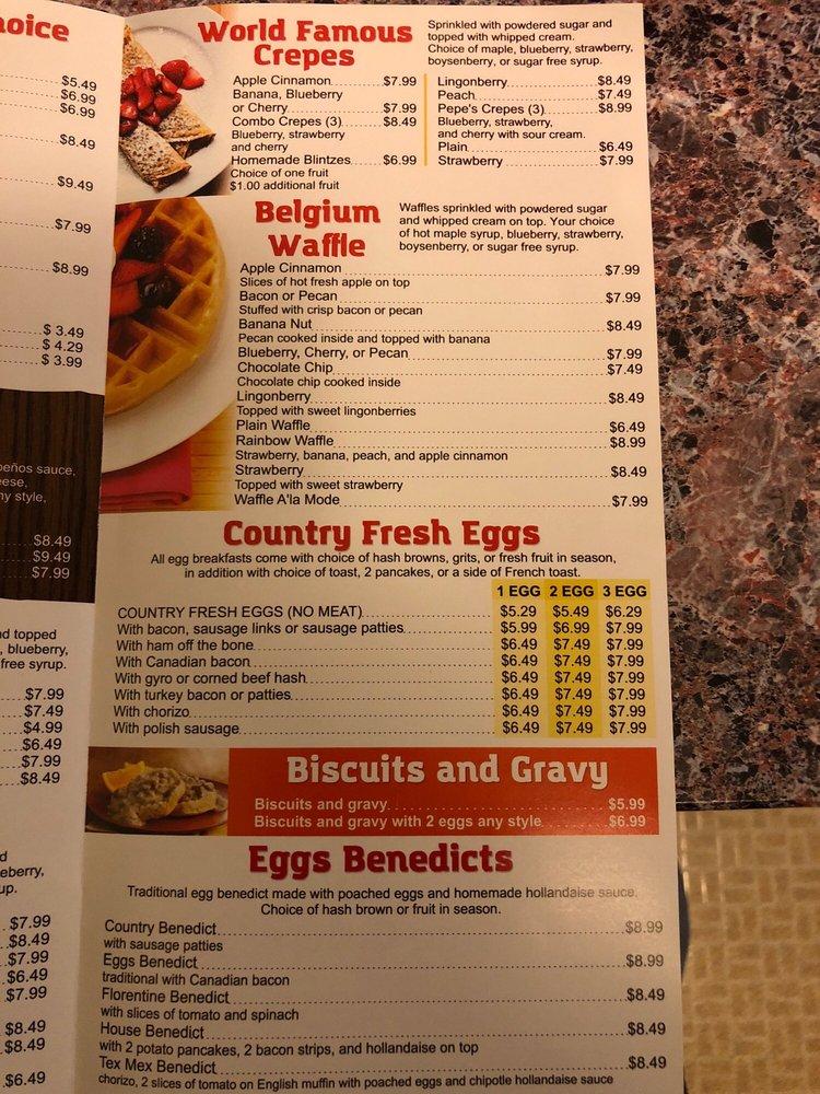 Menu at Skillet House restaurant, Oak Lawn, S Cicero Ave