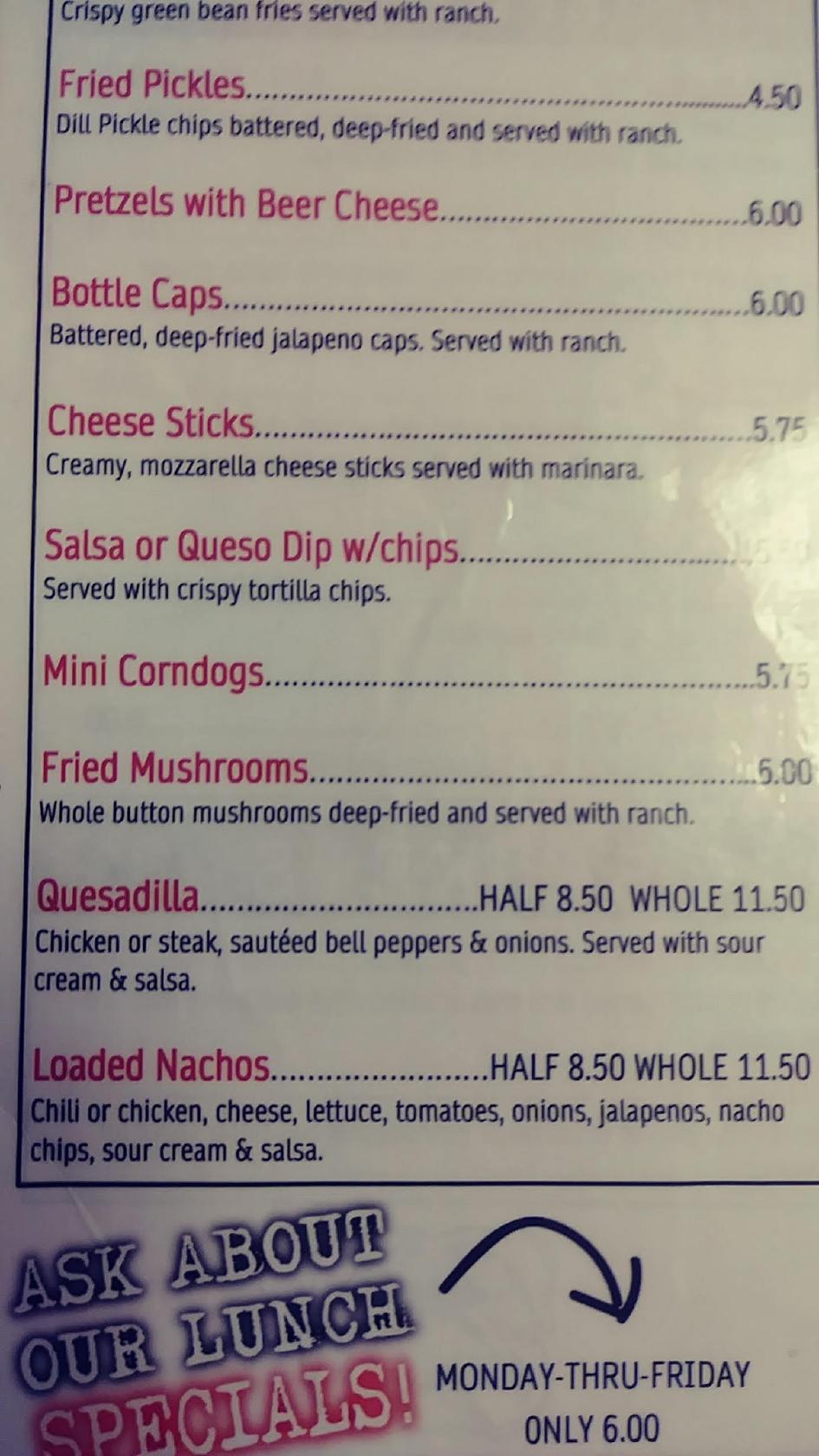 Menu at The Dawg House Sports Bar & Grill, Columbus