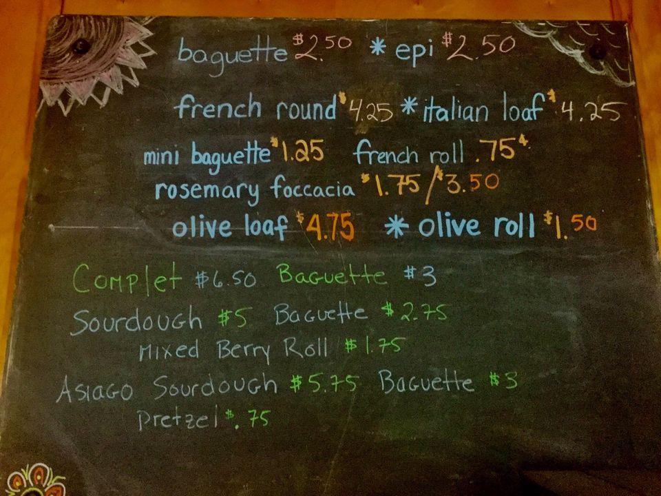 Menu at Bakers On Broad restaurant, Souderton