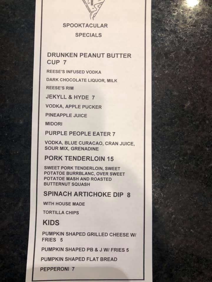 Carta de Riverwalk Pizzeria & Brew Pub Blue Springs Brewing, Orange City