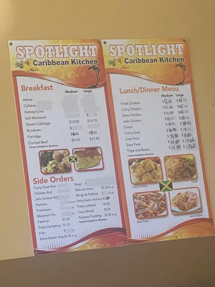 Menu At Spotlight Caribbean Kitchen Restaurant Toronto   R251 Spotlight Caribbean Kitchen Menu 2023 01 