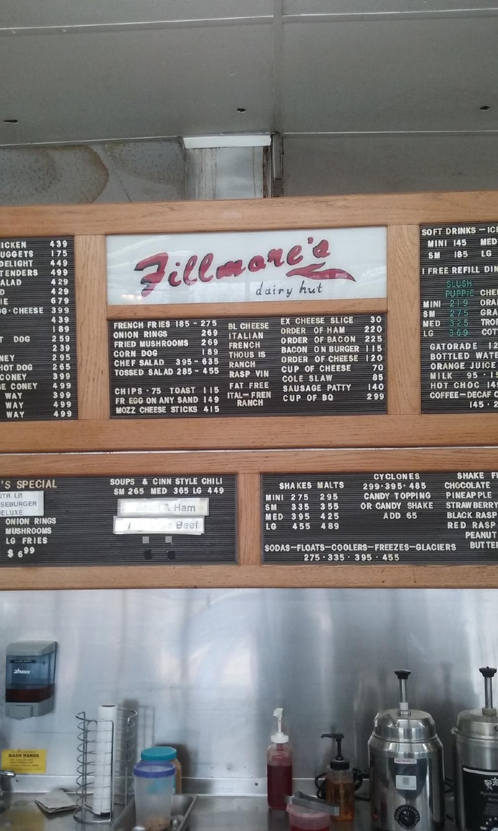 menu-at-fillmore-s-dairy-hut-restaurant-florence