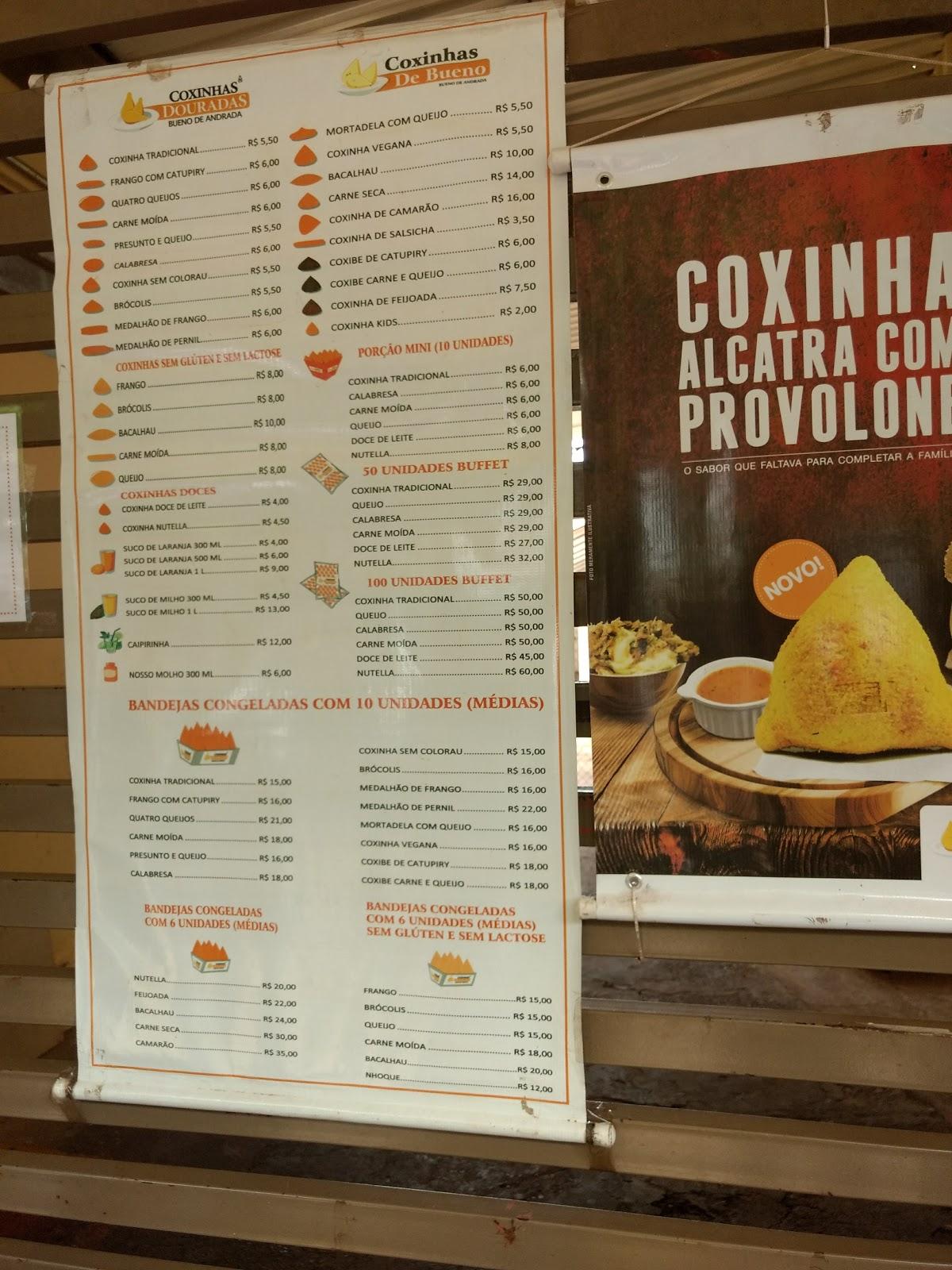 Menu Em Coxinhas Douradas Bueno De Andrada Restaurante Araraquara