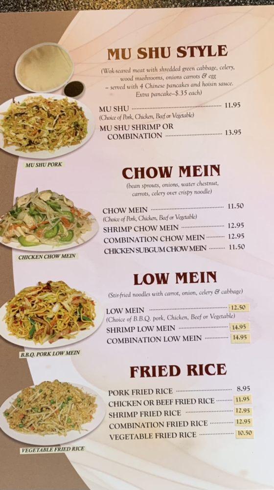Menu at Hunan Chinese Restaurant, La Pine, US97