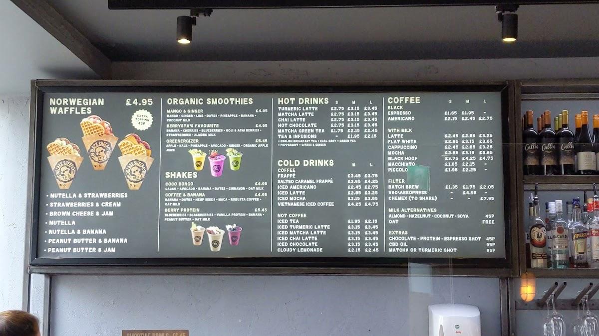Menu at Black Sheep Coffee & Cocktails pub & bar, Manchester, 24 St Ann St