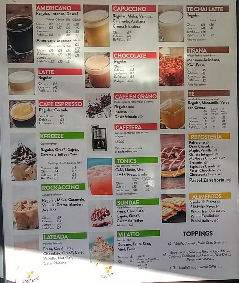 MENU  cafeono