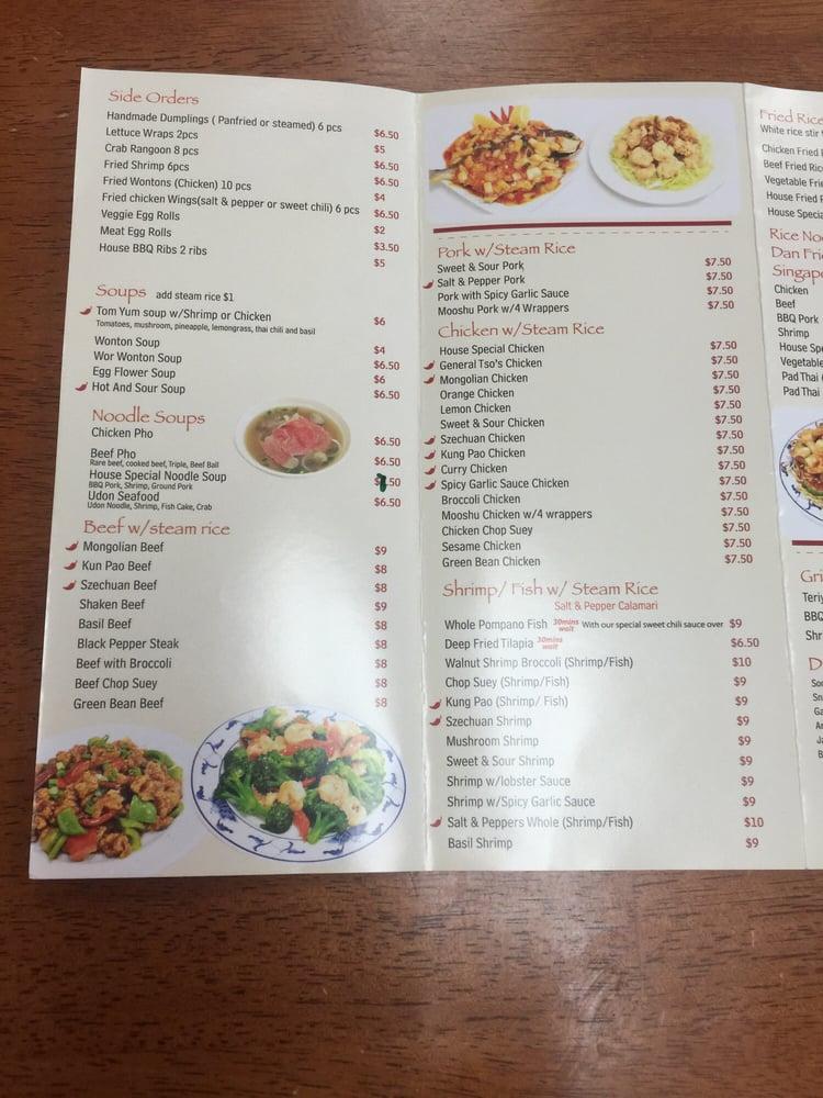 Menu at Pots N Woks restaurant, Whittier