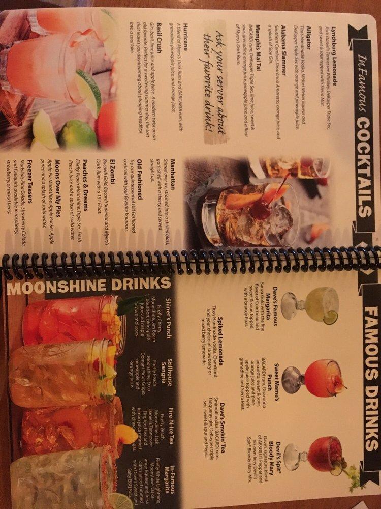 Menu at Famous Dave's Bar-B-Que, Redlands