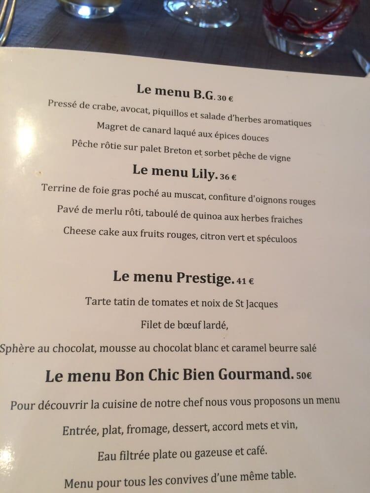 Menu at Les 4 Petits Cochons restaurant, Toulouse