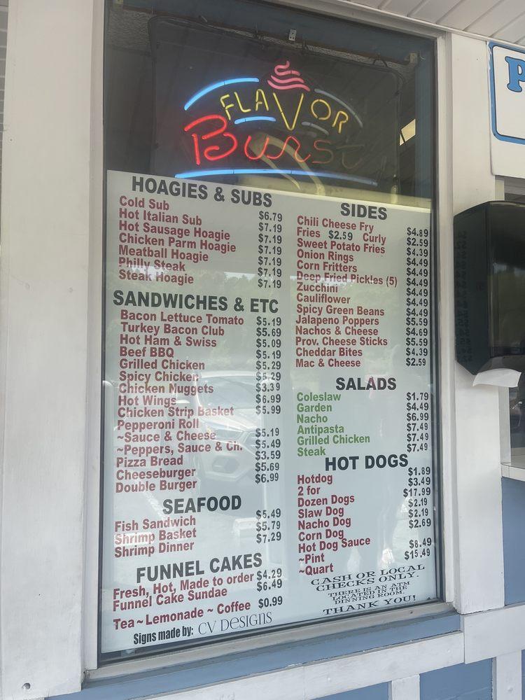 Menu at Dairy Creme Corner restaurant, Fairmont