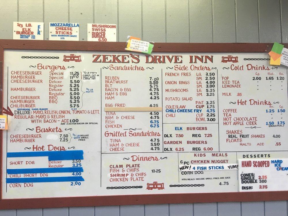 Menu At Zeke S Drive In Restaurant May Creek US 2   R25d Zekes Drive In Menu 2022 10 