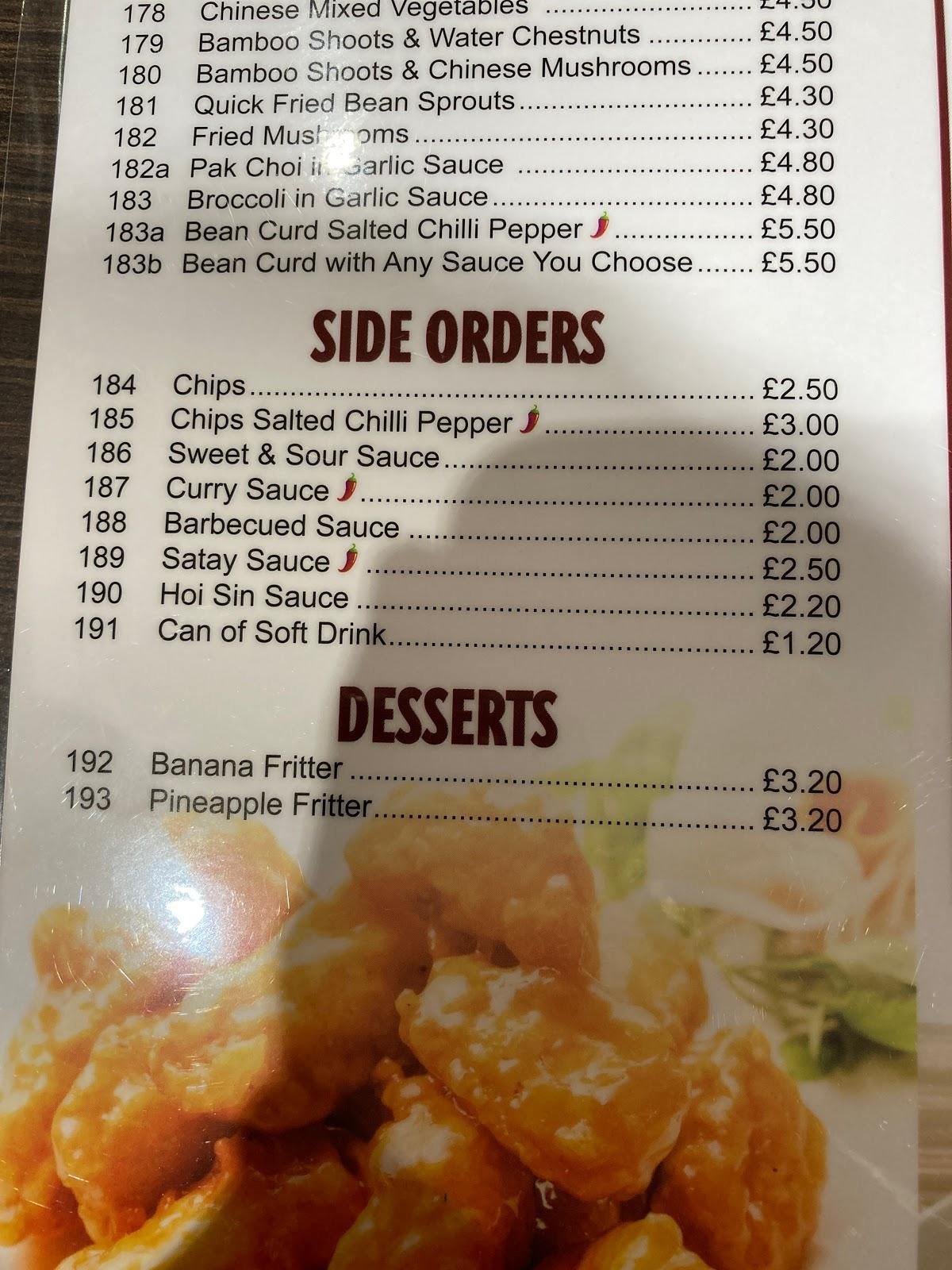 Menu at Panda Town fast food, Haywards Heath