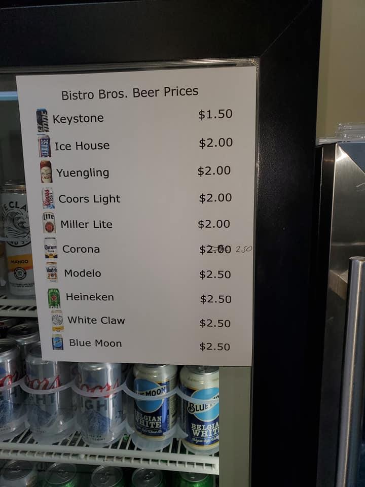 Menu at Bistro Brothers BBQ, Lynchburg