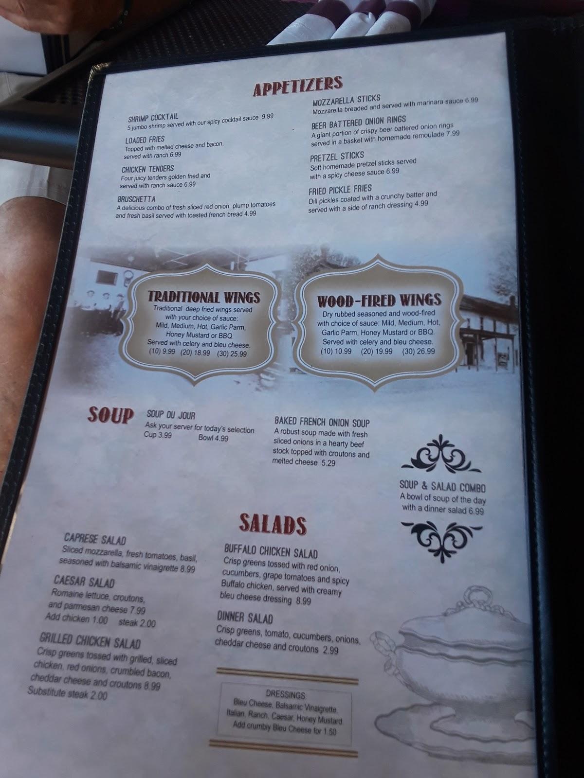 Menu at The Holland Hotel restaurant, Holland
