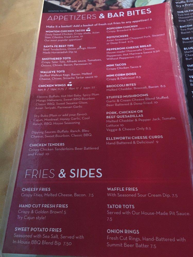 Menu at The Cherry Pit Bar & Grill, Saint Paul