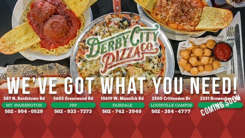Menu at Derby City Pizza Co. pizzeria, Mount Washington, 587-601 N ...