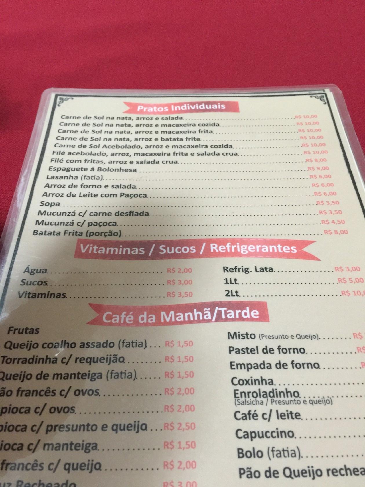 Requinte Do Sabor cardápio